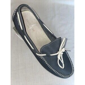 Cole Haan Grand O’s Men’s Driving Mocs Size 13 M Gray Leather Going Out Party